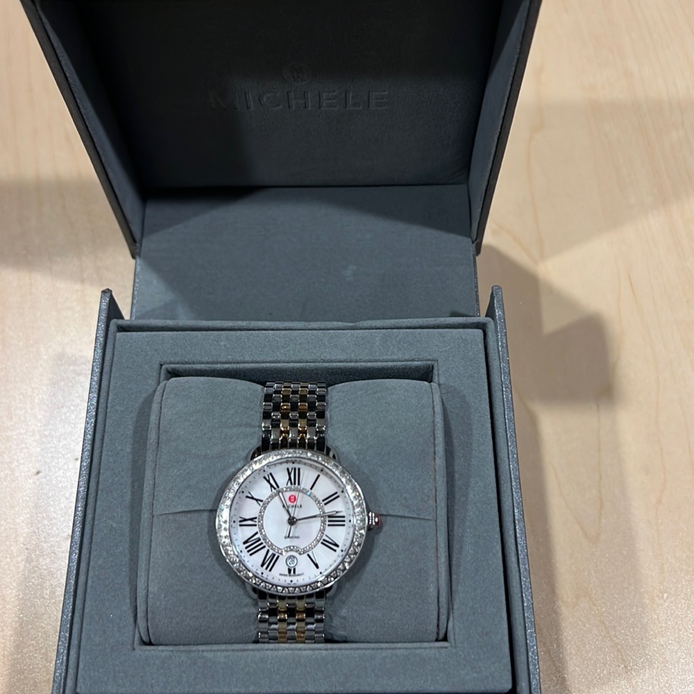 Michele Mother Of Pearl Ladies Watch